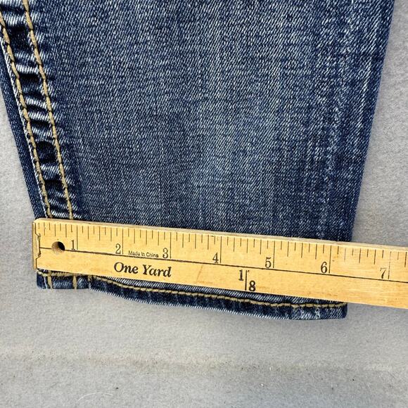 Rock Revival Jeans Women's 27 (4) Blue Celinda Low Rise Straight Blingy EUC - Picture 16 of 16